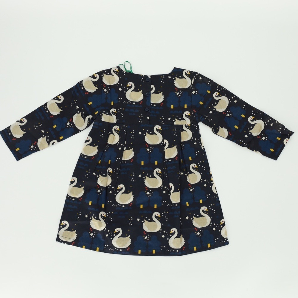 LITTLE GREEN RADICALS Organic Cotton Night Swimming Smock Dress Size 6-9 Months